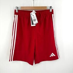 Adidas Boys Tastigo 25 Athletic Shorts in red Size XL
